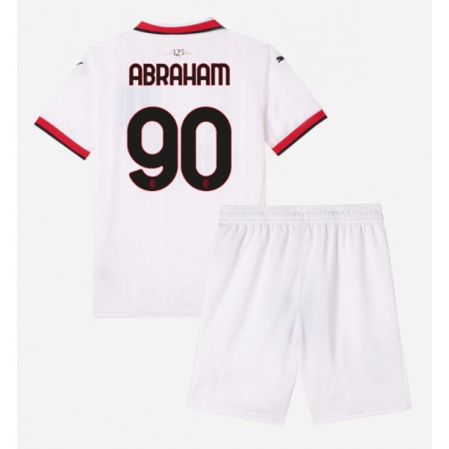 Fotballdrakt Barn AC Milan Tammy Abraham #90 Bortedraktsett 2024-25 Kortermet (+ Korte bukser)